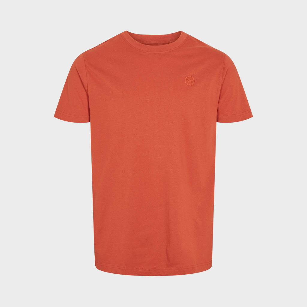 Se Timmi Organic/Recycled t-shirt - Brick Red Large hos monomen