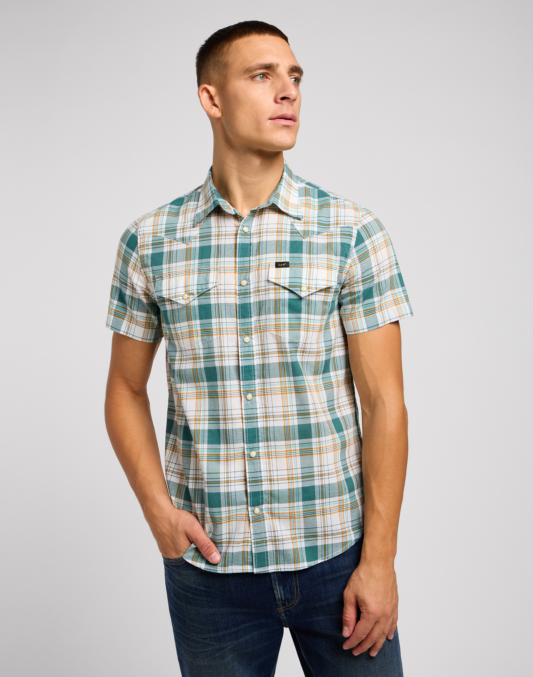 Lee Western Shirt - Evergreen Medium