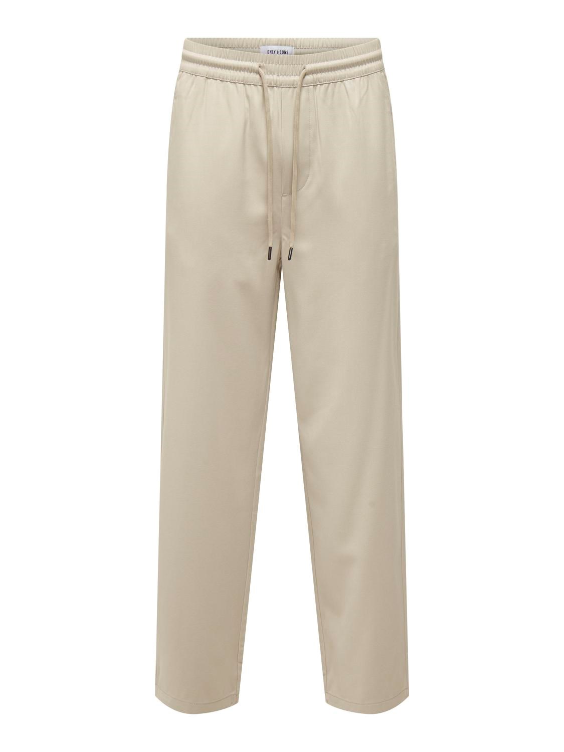 Billede af Only & Sons Sinus Life Loose Pants- Silver Linning Small