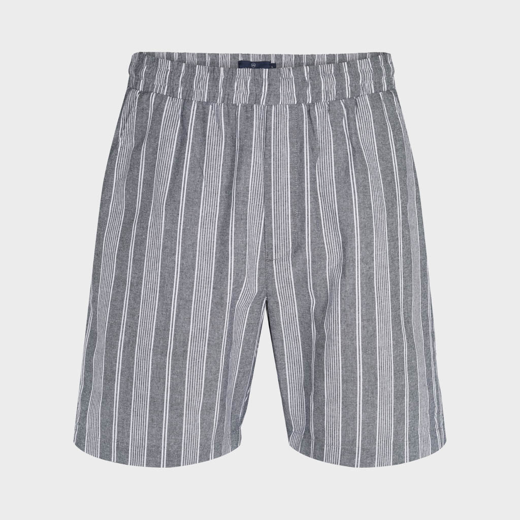 Se Stanley Linen Stripe 04 shorts - Dutch Blue 3XL hos monomen