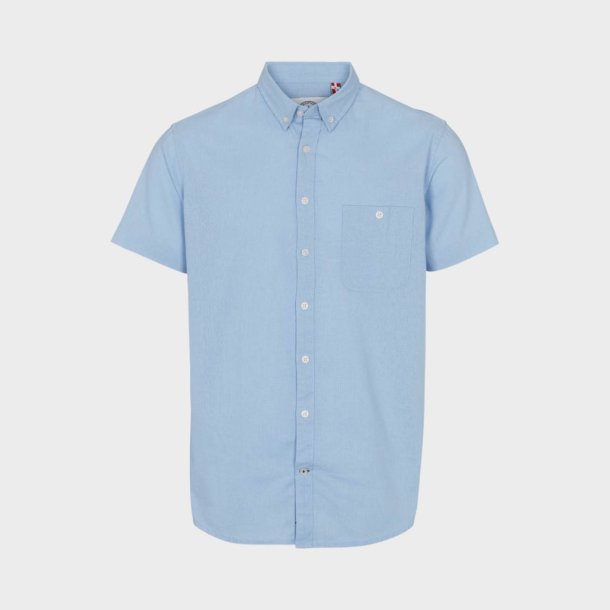 Johan Linen S/S shirt - Light Blue